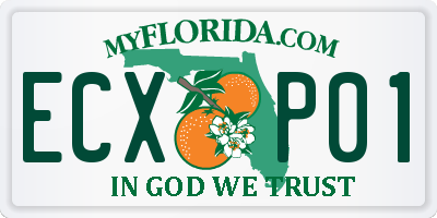 FL license plate ECXP01