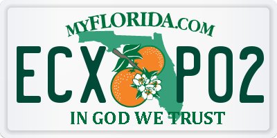 FL license plate ECXP02