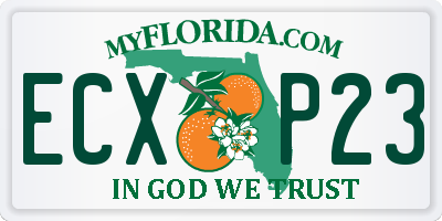FL license plate ECXP23