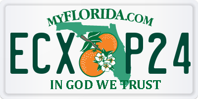 FL license plate ECXP24