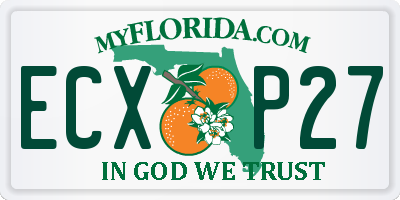 FL license plate ECXP27