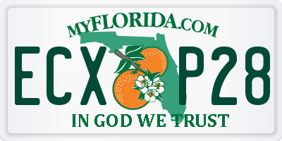FL license plate ECXP28