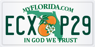 FL license plate ECXP29