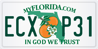 FL license plate ECXP31