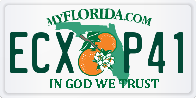 FL license plate ECXP41