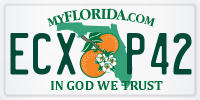 FL license plate ECXP42