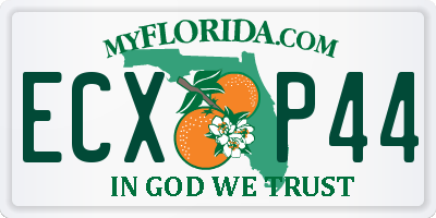 FL license plate ECXP44