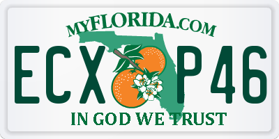 FL license plate ECXP46