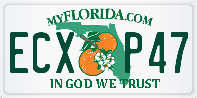 FL license plate ECXP47