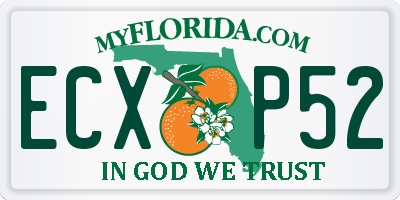 FL license plate ECXP52