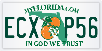 FL license plate ECXP56