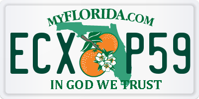 FL license plate ECXP59