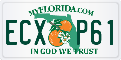 FL license plate ECXP61