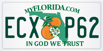 FL license plate ECXP62