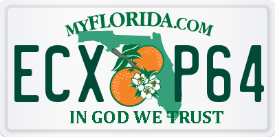FL license plate ECXP64