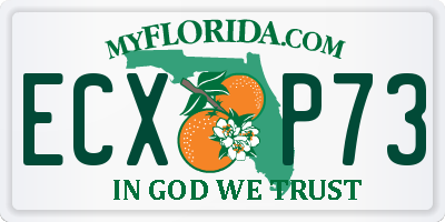 FL license plate ECXP73