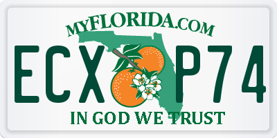 FL license plate ECXP74
