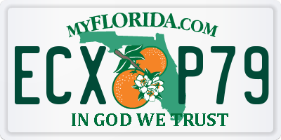 FL license plate ECXP79