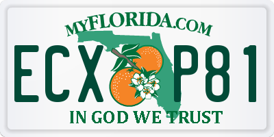 FL license plate ECXP81
