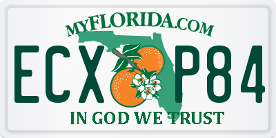 FL license plate ECXP84