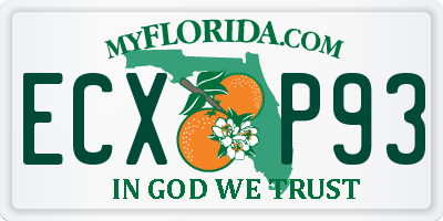FL license plate ECXP93