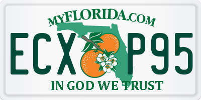 FL license plate ECXP95