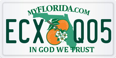 FL license plate ECXQ05