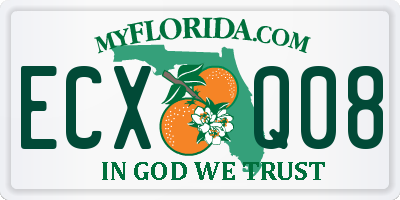 FL license plate ECXQ08