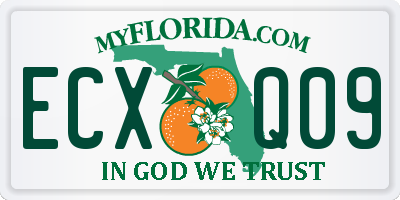 FL license plate ECXQ09
