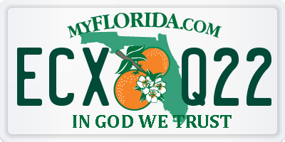 FL license plate ECXQ22