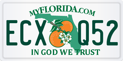 FL license plate ECXQ52