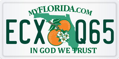 FL license plate ECXQ65