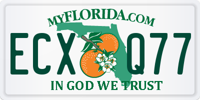 FL license plate ECXQ77