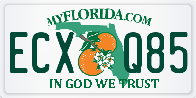 FL license plate ECXQ85
