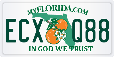 FL license plate ECXQ88