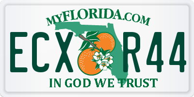 FL license plate ECXR44