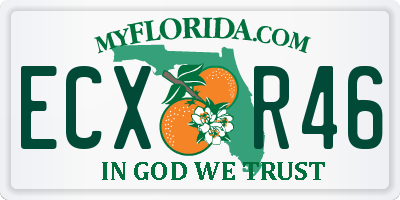 FL license plate ECXR46