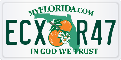 FL license plate ECXR47