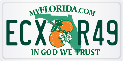 FL license plate ECXR49
