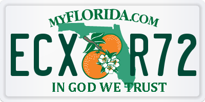 FL license plate ECXR72