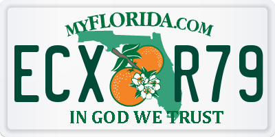 FL license plate ECXR79