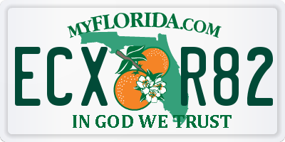 FL license plate ECXR82