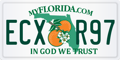 FL license plate ECXR97