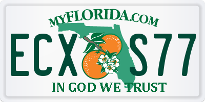 FL license plate ECXS77