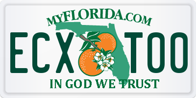 FL license plate ECXT00