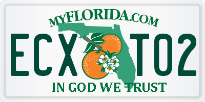 FL license plate ECXT02