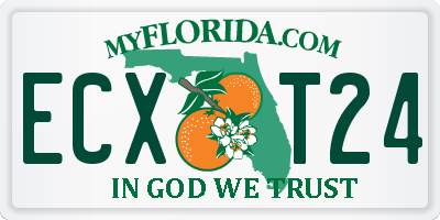 FL license plate ECXT24
