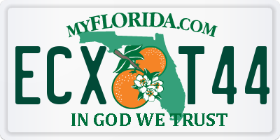 FL license plate ECXT44