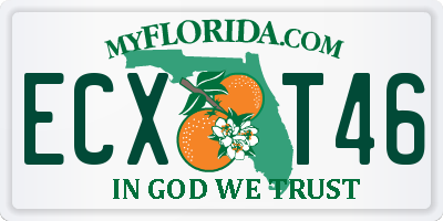 FL license plate ECXT46