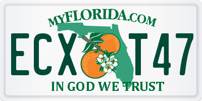 FL license plate ECXT47